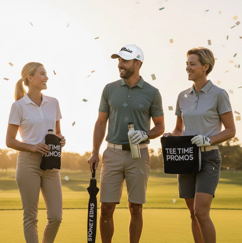 Golfers at tournament